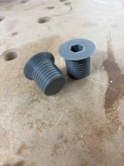 Multiboard Big Hex Socket Screw – Countersunk, Many Sizes (STL+STEP) 3d model