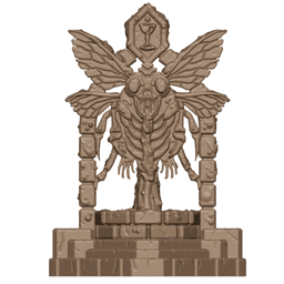 Demonic Fly Cult Shrine Dark Fantasy Tabletop Miniature 3d model