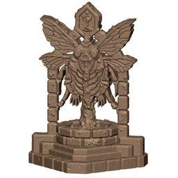 Demonic Fly Cult Shrine Dark Fantasy Tabletop Miniature 3d model