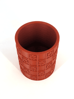 Floral Tile Vase 3d model