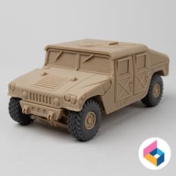 Foldable Humvee/Hummer 3d model