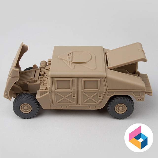 Foldable Humvee/Hummer 3d model