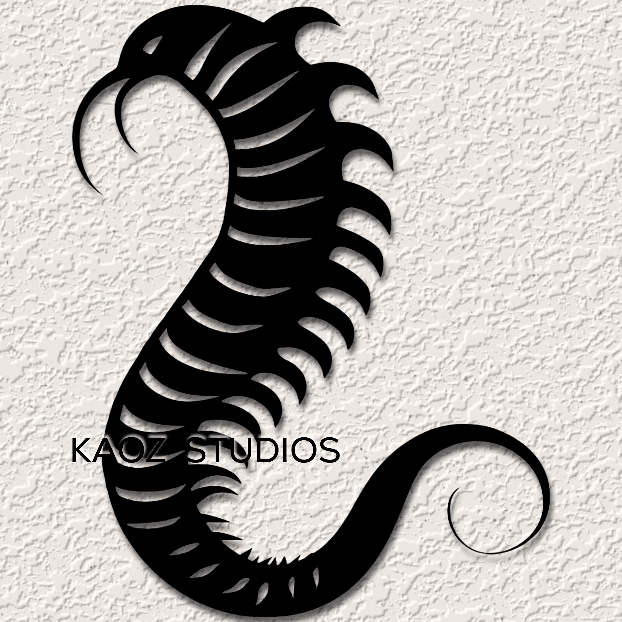 sandworm wall art 2 versions sand worm wall decor dune decortion 3d model