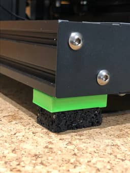 Ender 3 Foot Damper Support for 40x40 profile 3d model