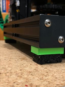Ender 3 Foot Damper Support for 40x40 profile 3d model