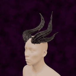 Fantasy Devil Raphael Horns set from Baldurs Gate 3 3d model