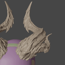 Fantasy Devil Raphael Horns set from Baldurs Gate 3 3d model
