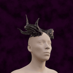 Fantasy Devil Raphael Horns set from Baldurs Gate 3 3d model