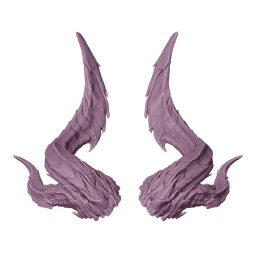 Fantasy Devil Raphael Horns set from Baldurs Gate 3 3d model