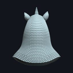 Rhinheart v9 Action Figure Head 3d model