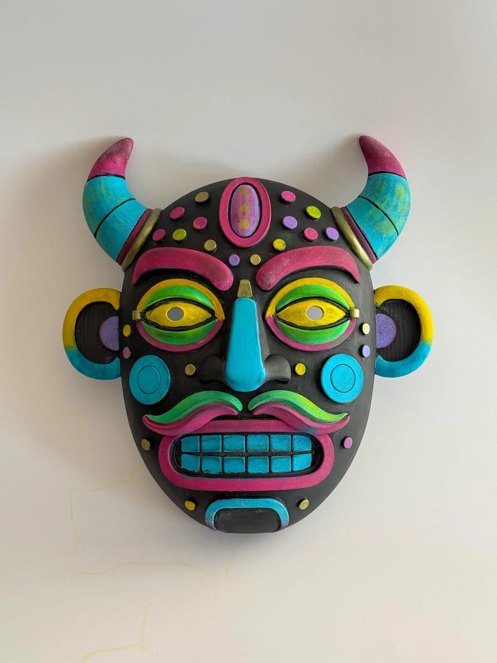 Funky Demon Wall Mask Wall Hangable 3d model