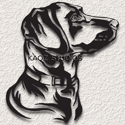 labrador wall art lab wall decor puppy dog decoration 2d animal 3d model