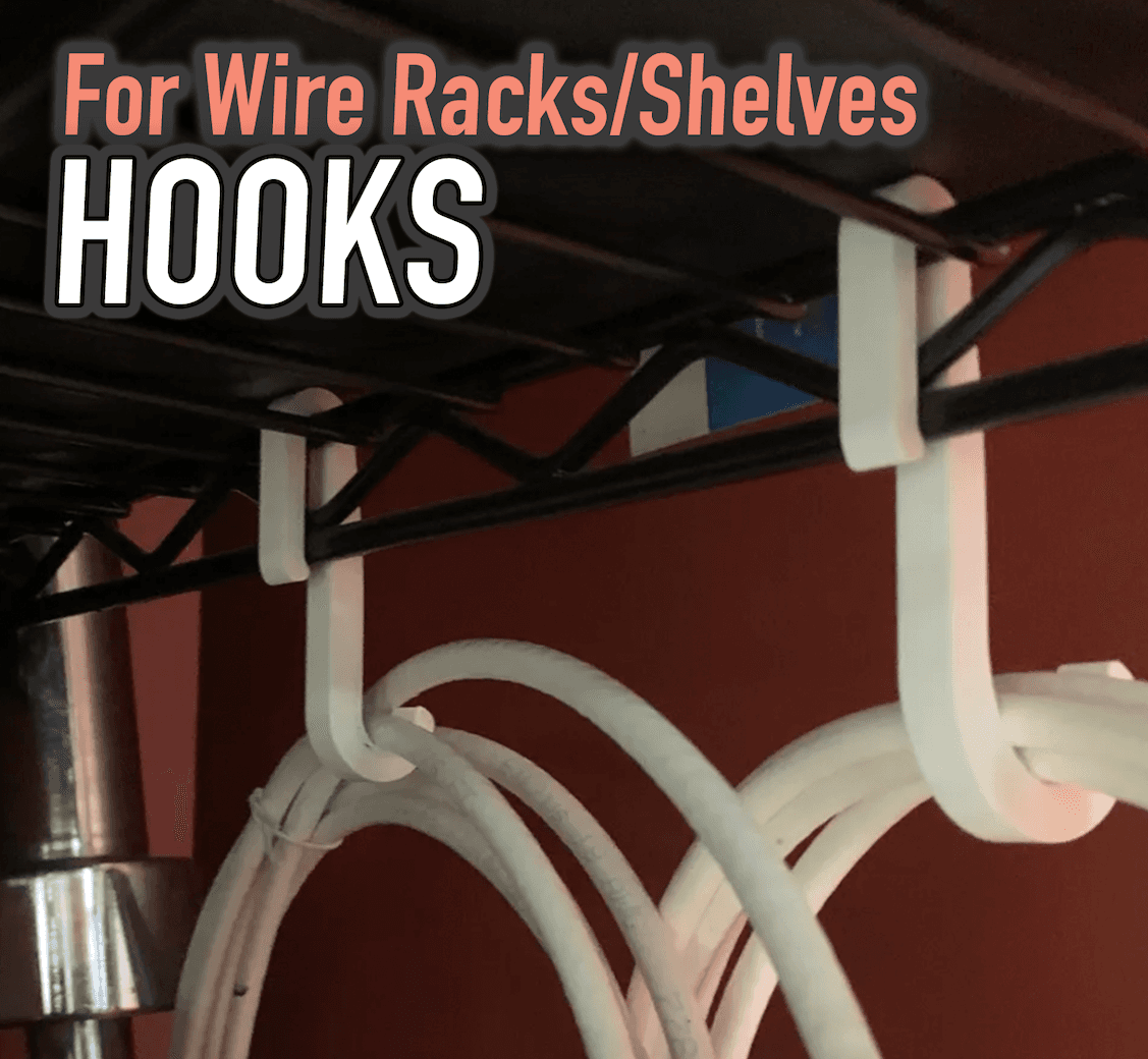 Wire Shelf Hooks / Hangers 3d model