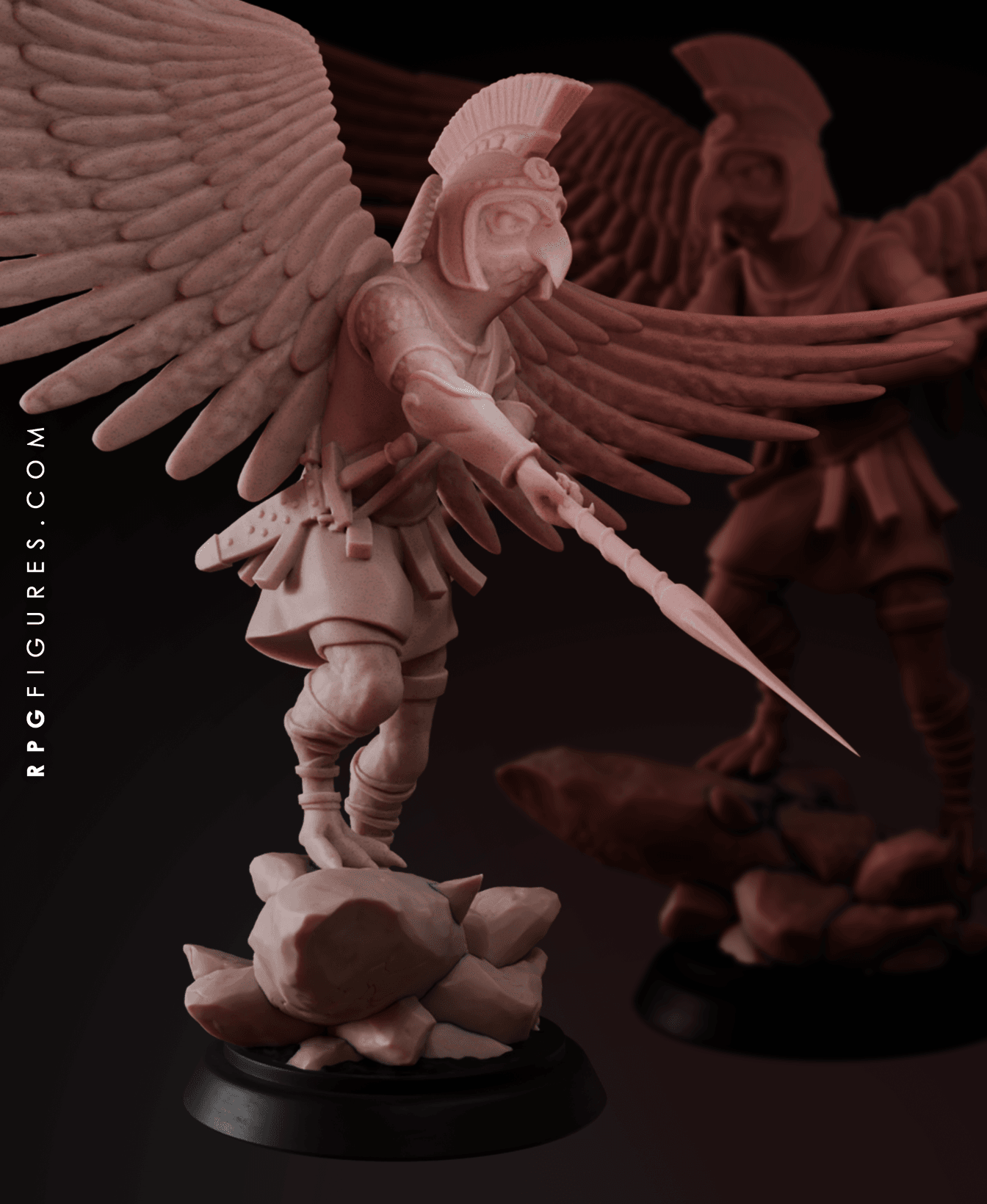 Aarakocra DnD - with Free Monsters Series Pdf - Warrior of Sigmar for RPG and Wargame 3d model