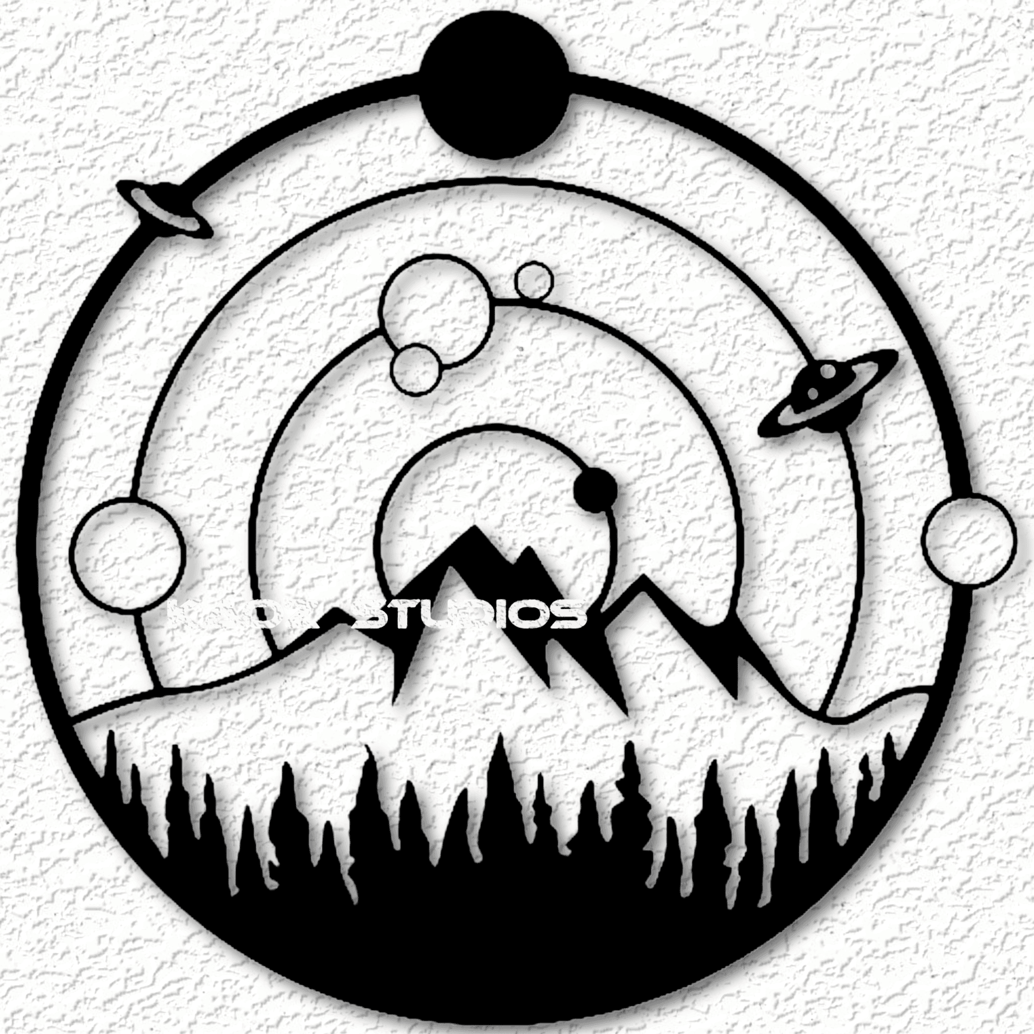 solar system wall art space wall decor 3d model