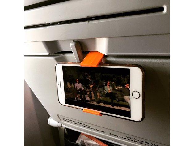 Airplane tray table iPhone 7/8 plus phone holder 3d model