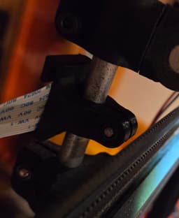 5/16" Post, Ribbon Cable Mount (Raspberry Pi Cam) 3d model