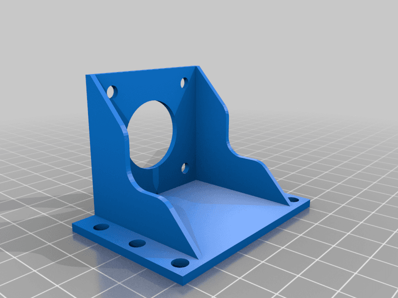 SV01 E3D Titan Extruder Stepper Mount (4mm offset) 3d model