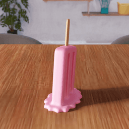 Melting Popsicle – Candy Style 3d model