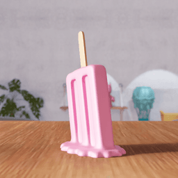 Melting Popsicle – Candy Style 3d model