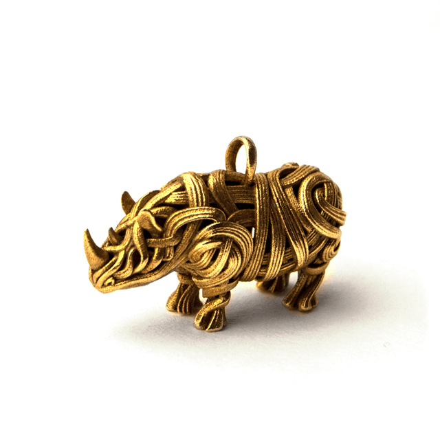 the Rhino Pendant 3d model