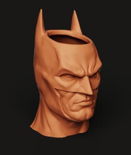 Batman Head Cup STL | DC 3D Print | Desk Organizer 3d model