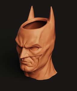 Batman Head Cup STL | DC 3D Print | Desk Organizer 3d model
