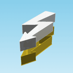 HIGH VOLTAGE SIGN, nestable box (v1) 3d model