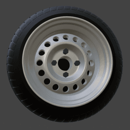 Banded steelies wheels 1/64 3d model