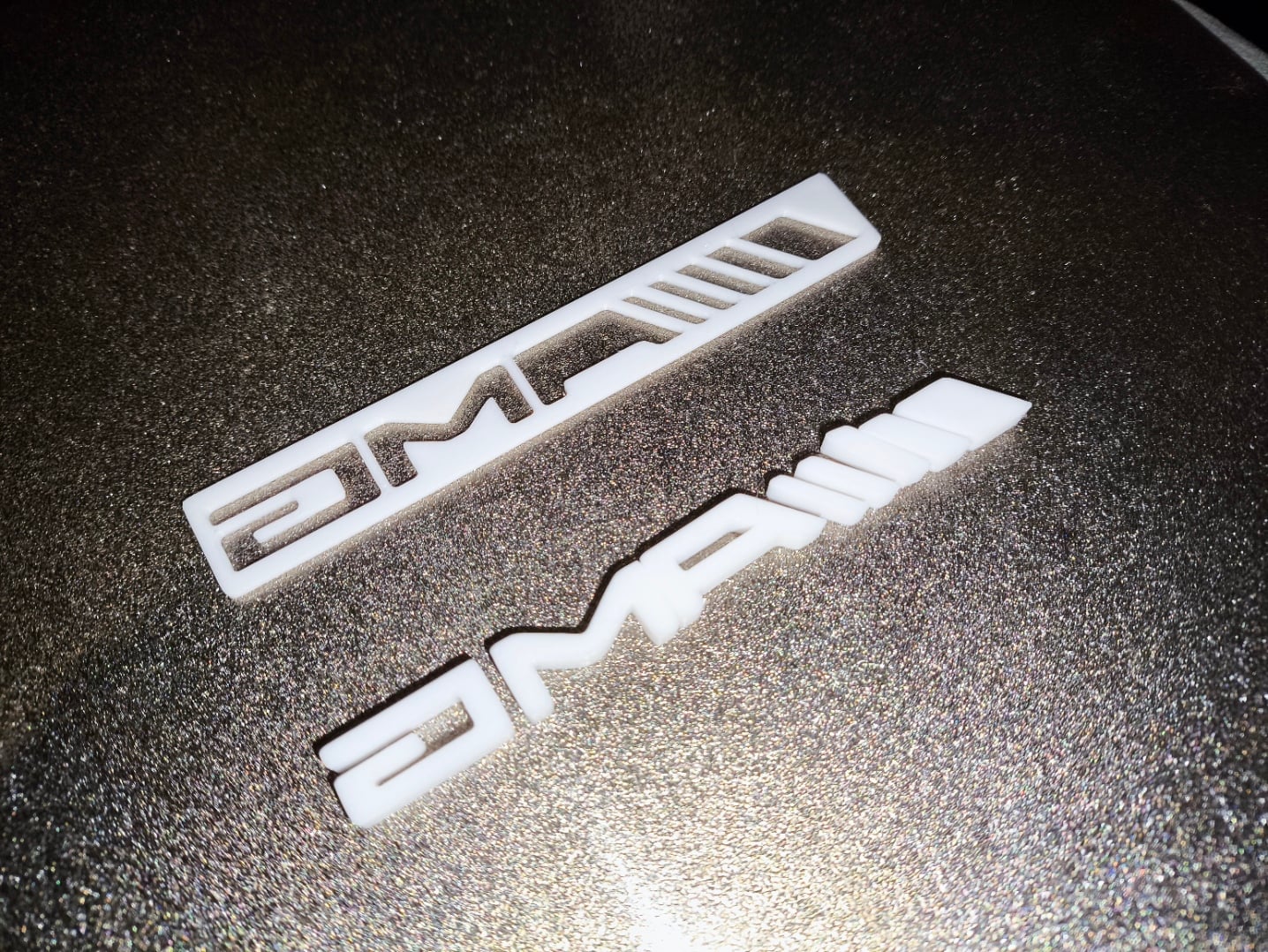 AMG Logo and Stencil 3d model