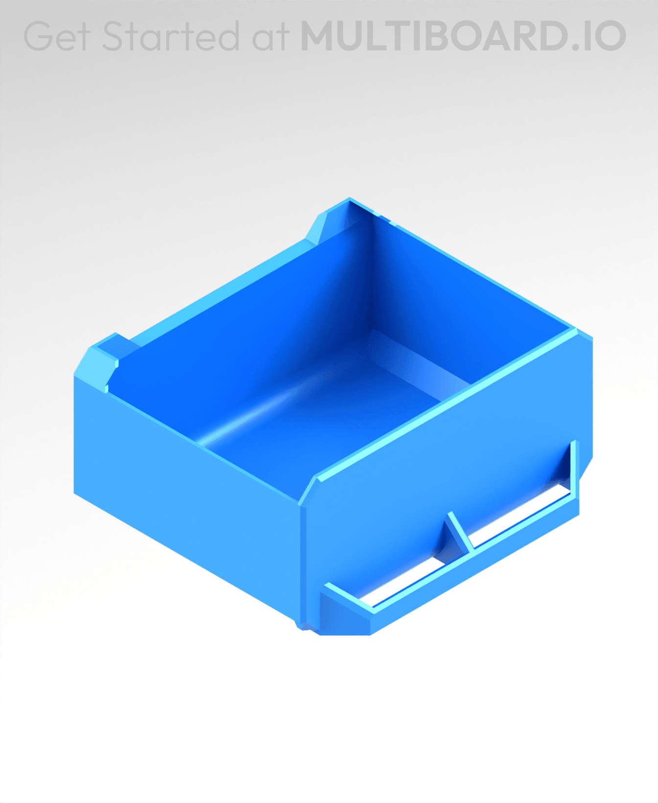 2x1x1.5 LU - Magnetic - Simple Multibin Drawer 3d model