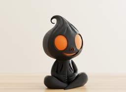 Sitting Cute Ghost 3d model