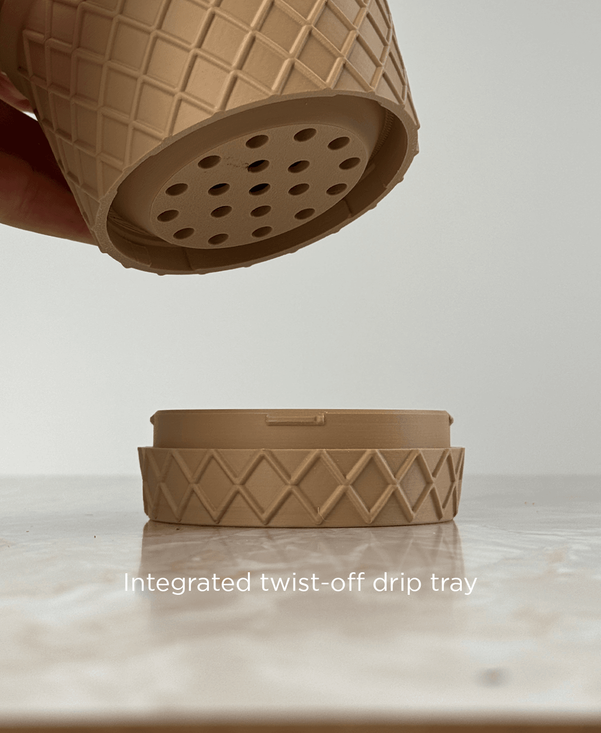Cone, desk/wall pot planter. 3d model