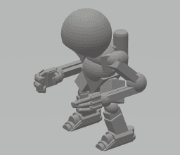 FHW: Desktop Standing Danni Bot 3d model