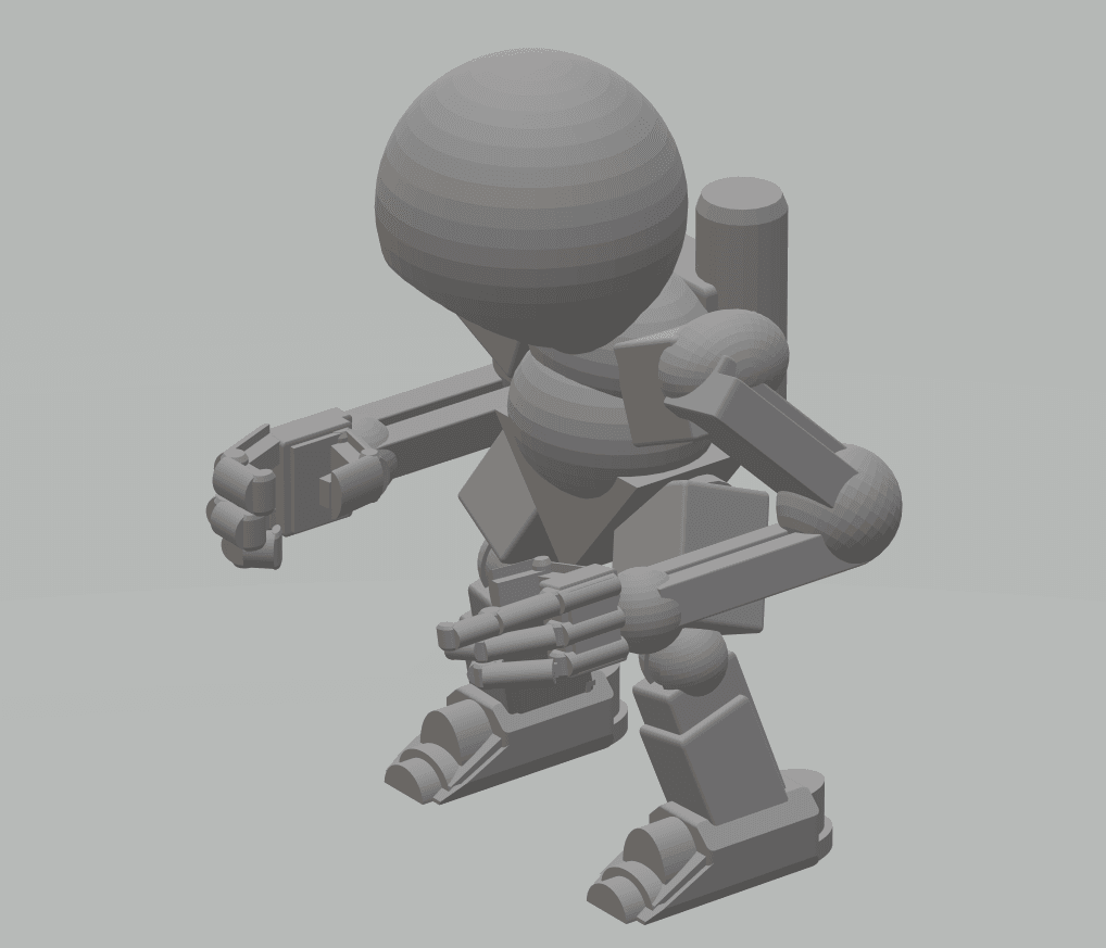 FHW: Desktop Standing Danni Bot 3d model