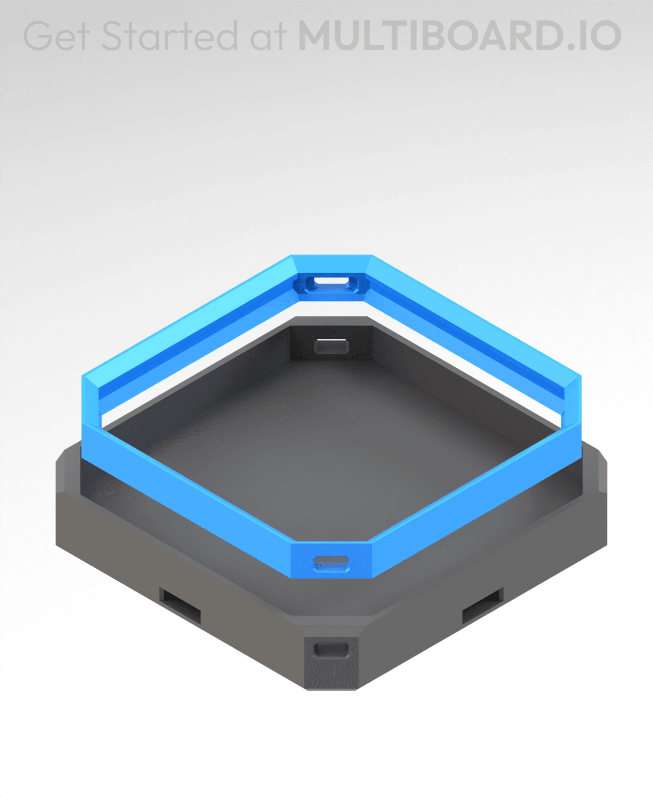 1x1 LU - Drop-In Multibin Panel 3d model