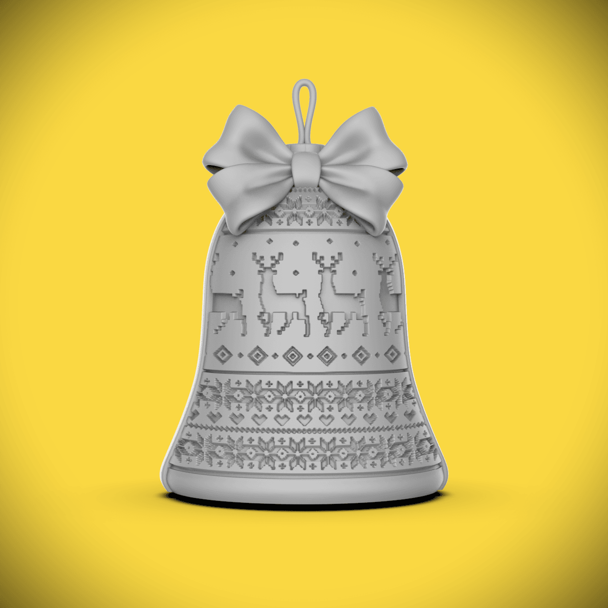 Ugly Sweater Bell -Ornament/Container 3d model