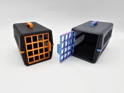 Mini Flexi Pet Carrier Cage 3d model