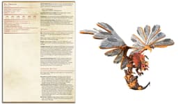 Bee Dragon - Not The Bees - PRESUPPORTED - Illustrated and Stats - 32mm scale 3d model