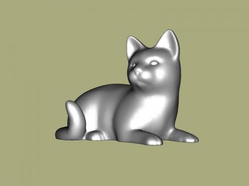 Cat_statue.obj 3d model
