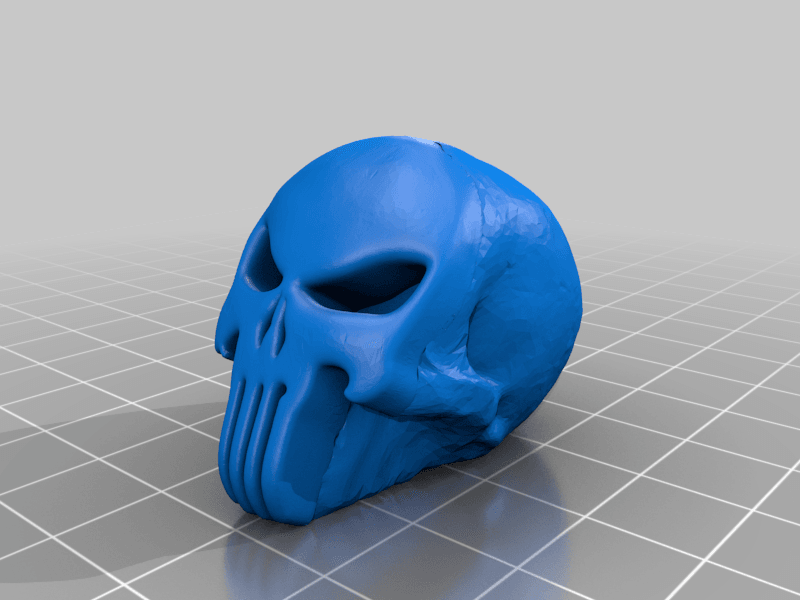 calavera completa punisher 3d model