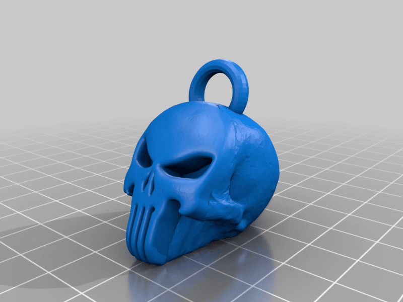 calavera completa punisher 3d model