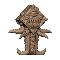 Cube Demon 32mm Dark Fantasy Tabletop Miniature 3d model