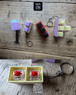 Mechanical Keycap Clicker Collection Free Model 3d model