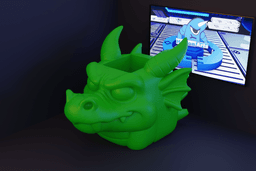 Vaso de flor Cabeça dragão.stl 3d model