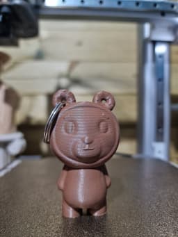 Donut Bear Keychain 3d model