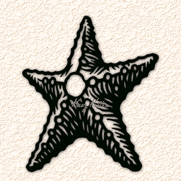 ocean starfish 1 wall art home decor 3d model