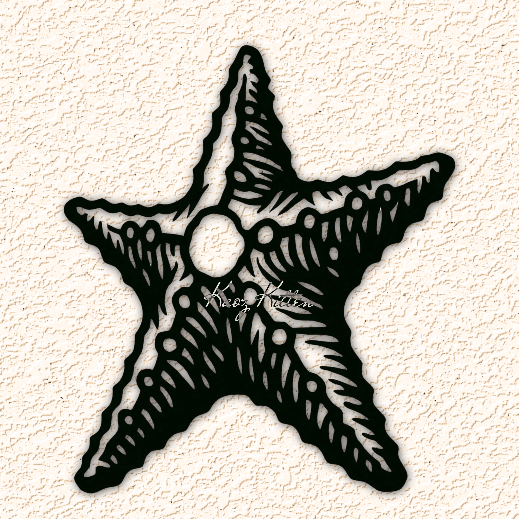 ocean starfish 1 wall art home decor 3d model