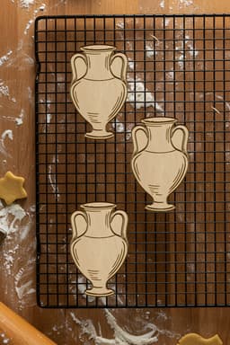 Vase Cookie Cutter, Biscuit Cutter 3d model