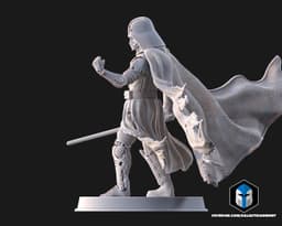Damaged Darth Vader Figurine - Pose 2 - 3D Print Files 3d model